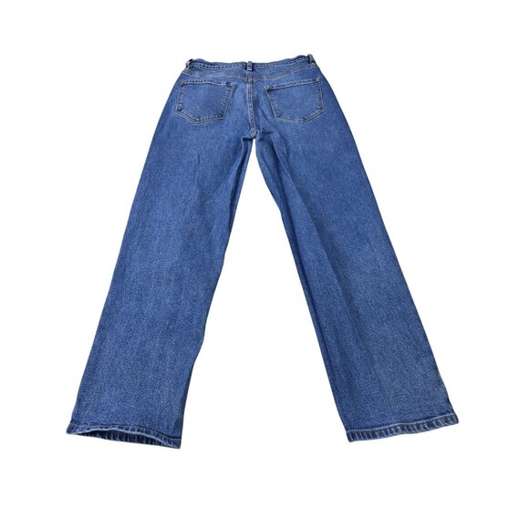 Fashion Nova Womens Wide Leg Jeans Size 13 Blue Denim - Picture 2 of 11